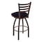 Holland Bar Stool Co 30" Swivel Bar Stool, Bronze Finish, Canter Twilight Seat 41030BZ002 - alternate 4